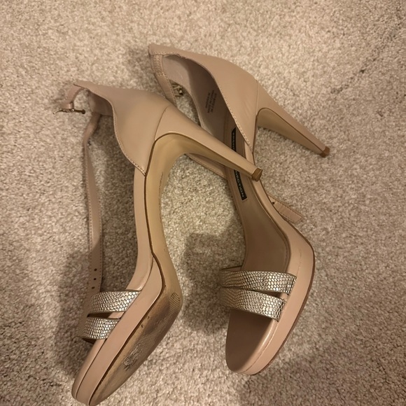 Beige Strappy Heels - French Connection - Picture 5 of 8